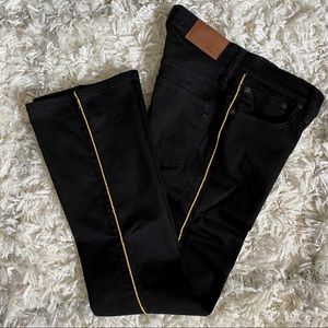 Madewell Cali Demi-Boot Jeans: Gold Piping Edition
